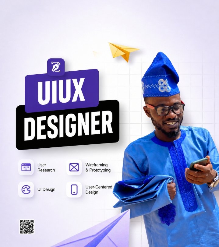 Thegoatman147's tweet image. My name is Babatunde abdulrazaq opeyemi DarshUi. I design clean, modern interfaces that actually make sense smooth user flows, sharp visuals, and zero “where do I click?” moments.
If your product needs to look premium and feel easy, I’m your guy. 🤝✨
#UIUX #ProductDesign #Design