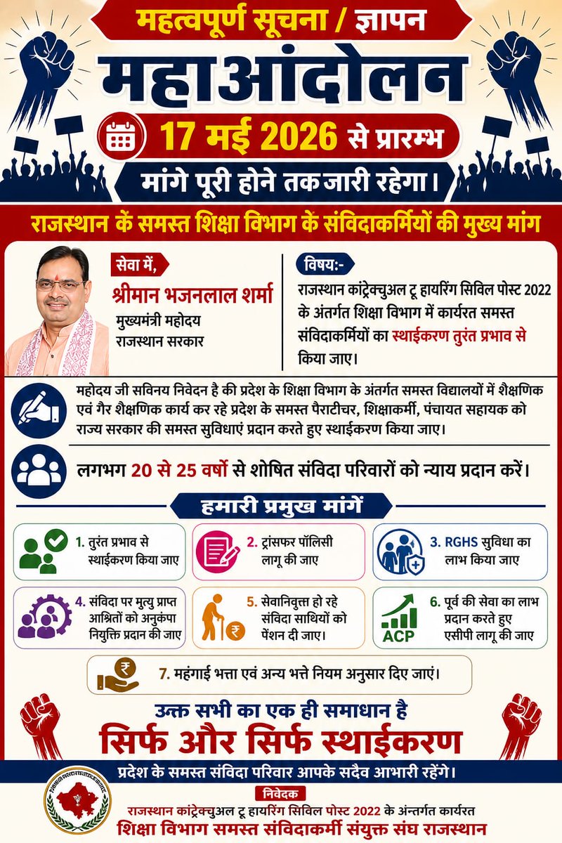 SurendraSi19187's tweet photo. @1stIndiaNews @Bhajanlalofc @madandilawar @RajCMO @Etvrajasthan1 @tagendradudi https://t.co/a2a3eE4m0B