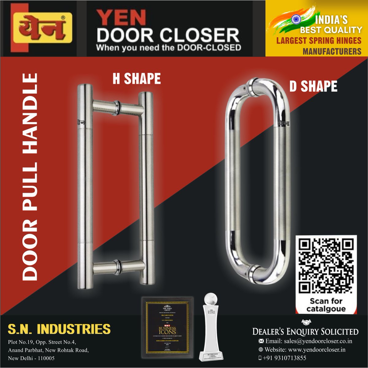 ihsndigital's tweet photo. YEN Glass door handle
For enquiry Via Whatsapp: https://t.co/cMkOq9oqX4
S.N INDUSTRIES
Mr. Tarun Sethi +91-9811102951
Web: https://t.co/hNW9GAQSMu
.
.
.
#DoorHandle #PullHandle #GlassDoorHandle #SSDoorHandle #DShapeHandle #StainlessSteelHandle #YenHardware #ihsndigital #delhi https://t.co/82AvosCGVm