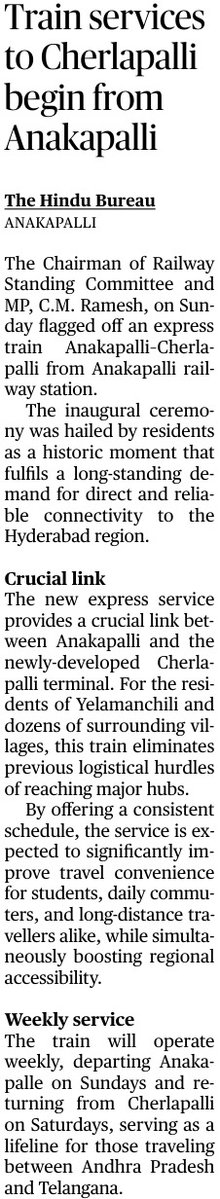 South Central Railway tweet media