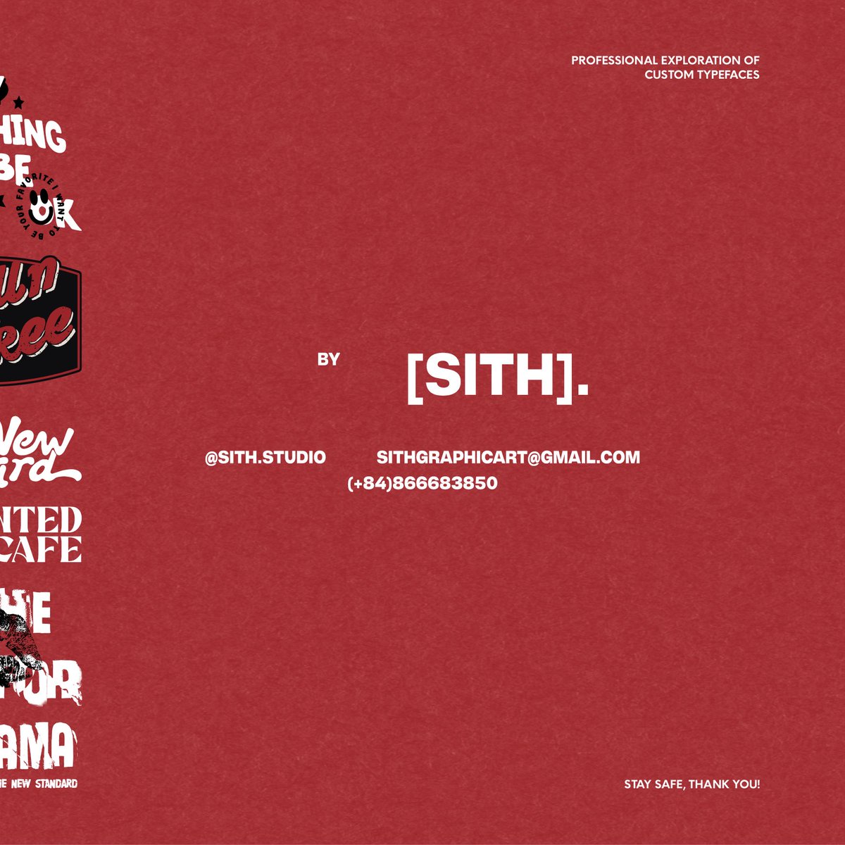 SithUng2w's tweet image. Not made to be worn.
Made to be seen.

Typography Collection VOL 01— where type becomes texture, identity, and flex.

#Typographic #DigitalWear #FutureFashion #VisualIdentity #StreetwearDesign #ExperimentalType #DesignCulture