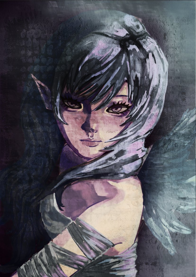 vulturemnster's tweet image. N her evil twin #krita #photoshop #artmoots