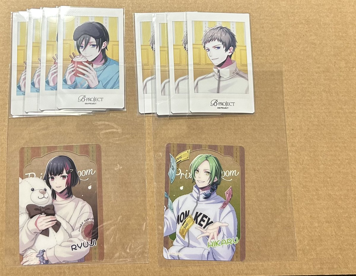 kanonon_603's tweet photo. 【譲渡】B-PROJECT Bプロ チェキ クリアカード

譲 北門 是国 愛染 音済 ☆王茶利 釈村 ☆唯月 ☆遙日 ☆殿

求 チェキ700円、クリカ500円＋送料(一律100円)

※喫煙者がいる所で保管してます
クリックポストでの発送

☆含むお取引のみ
送料負担の関係上、5枚〜でお願いします🙇‍♀️
再交換等🙆‍♀️ https://t.co/uCGsUmL4TP