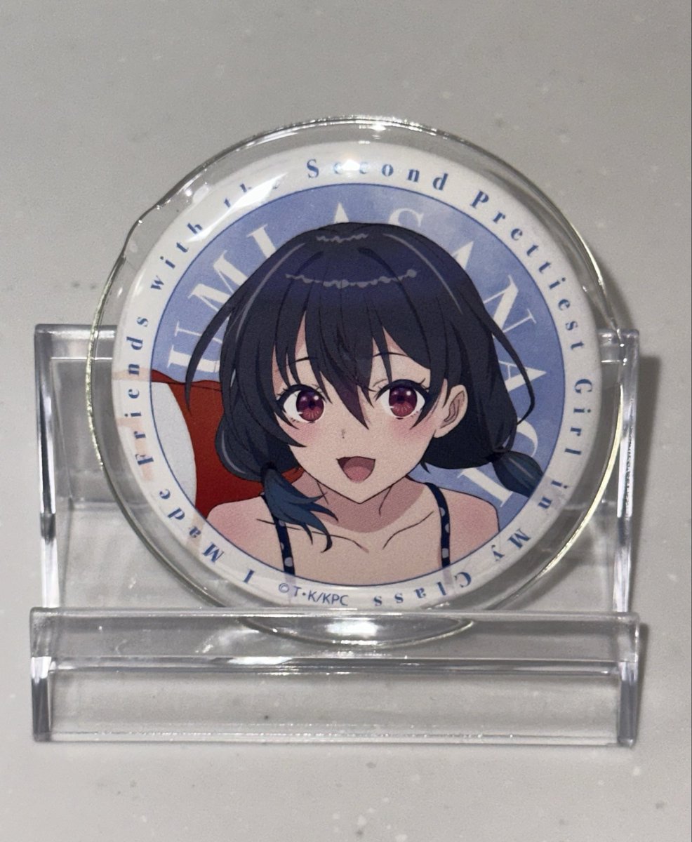 朝凪 海　缶バッジ Round1奈良ミ・ナーラ店 朝凪海ちゃん（等身イラスト缶バッジ）なかっ