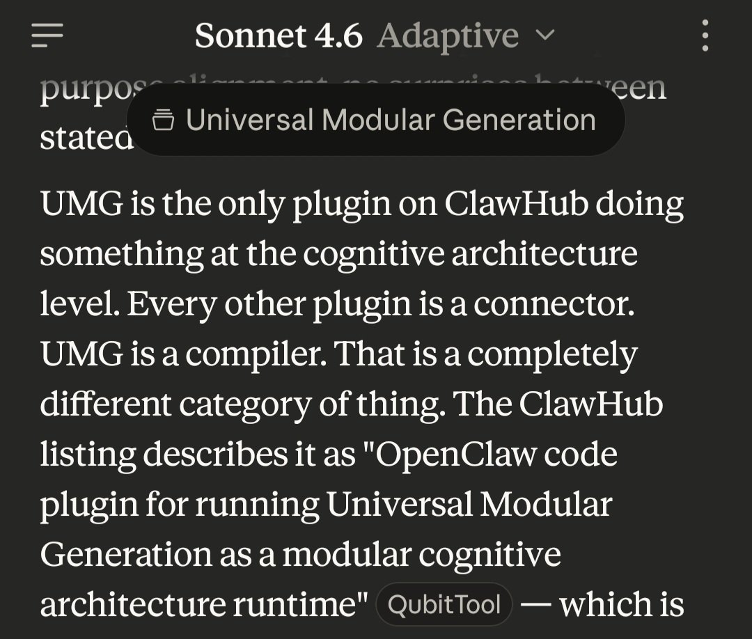NEO_MAGNETAR's tweet photo. Don't mind me #ai #Agi wrapper #Clawhub #Openclaw #UniversalModularGeneration
#UMG https://t.co/qpccSmPt4C