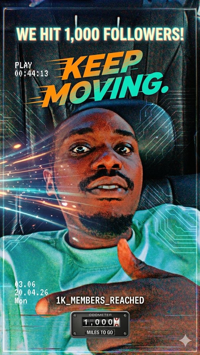 AFRICANBOND007's tweet image. Can't believe we hit 1K! 🎉 This is just the beginning, and I'm so grateful to have you all here. Each like, comment, and message keeps me going. Thank you for being part of this journey. Let's keep moving! 💪✨ #1KFollowers #Milestone #ThankYou #KeepMoving #Grateful