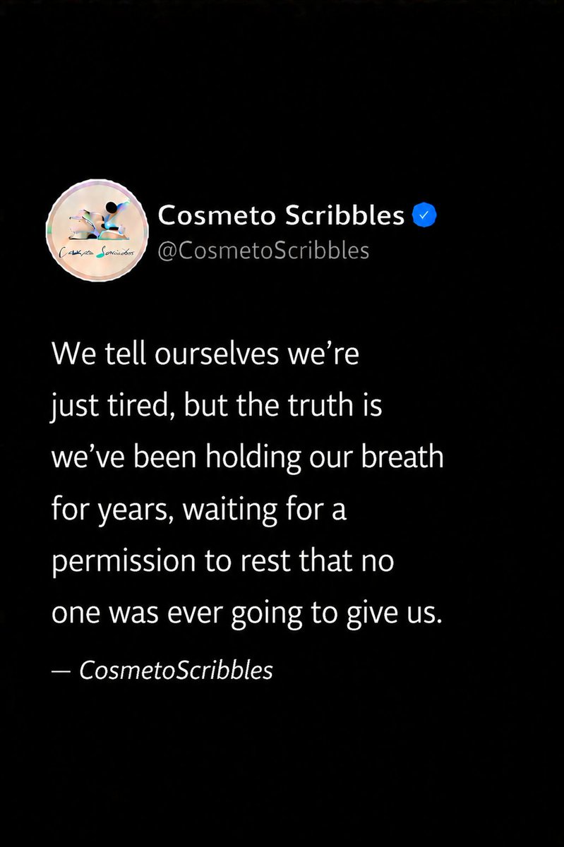 ViralbeautyH's tweet image. No one is coming to give you permission to rest… you have to choose it yourself.#CosmetoScribbles #BurnoutRecovery #SelfCare