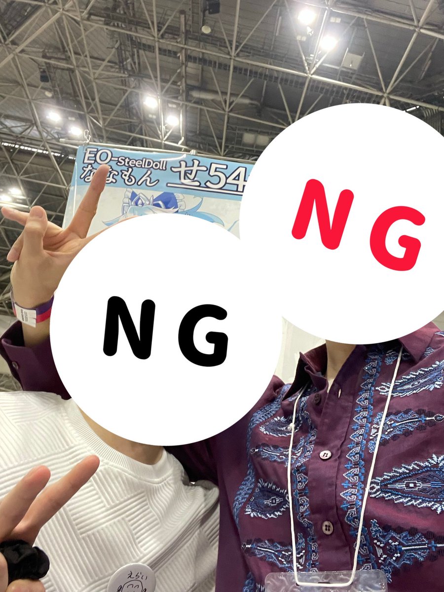 設営完了！ ななもん兄貴と2ショット撮りました！ 本日はよろしく