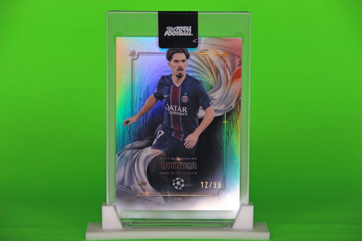 halgatewood's tweet photo. 2025-26 Topps Total Football Reign Supreme Vitinha /99 PSG UCL Sealed – https://t.co/WxxNq6R0dq https://t.co/jPC6hXops5