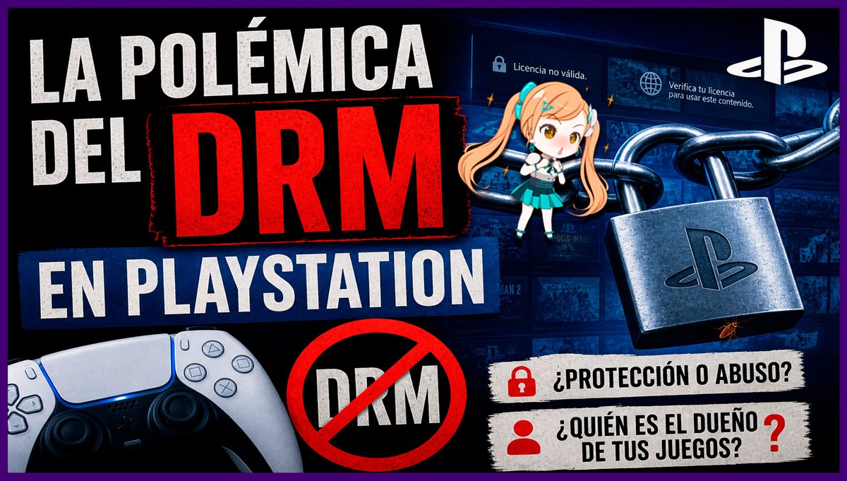 ElTecnodromo's tweet image. 🎮 ¿Tus juegos son tuyos… o no?

El DRM en PlayStation está dando de qué hablar 👀
y la pregunta es clara:
¿compras… o rentas?

youtu.be/4GskOlDfBFQ

Te lo explico aquí 👇
#PlayStation #DRM