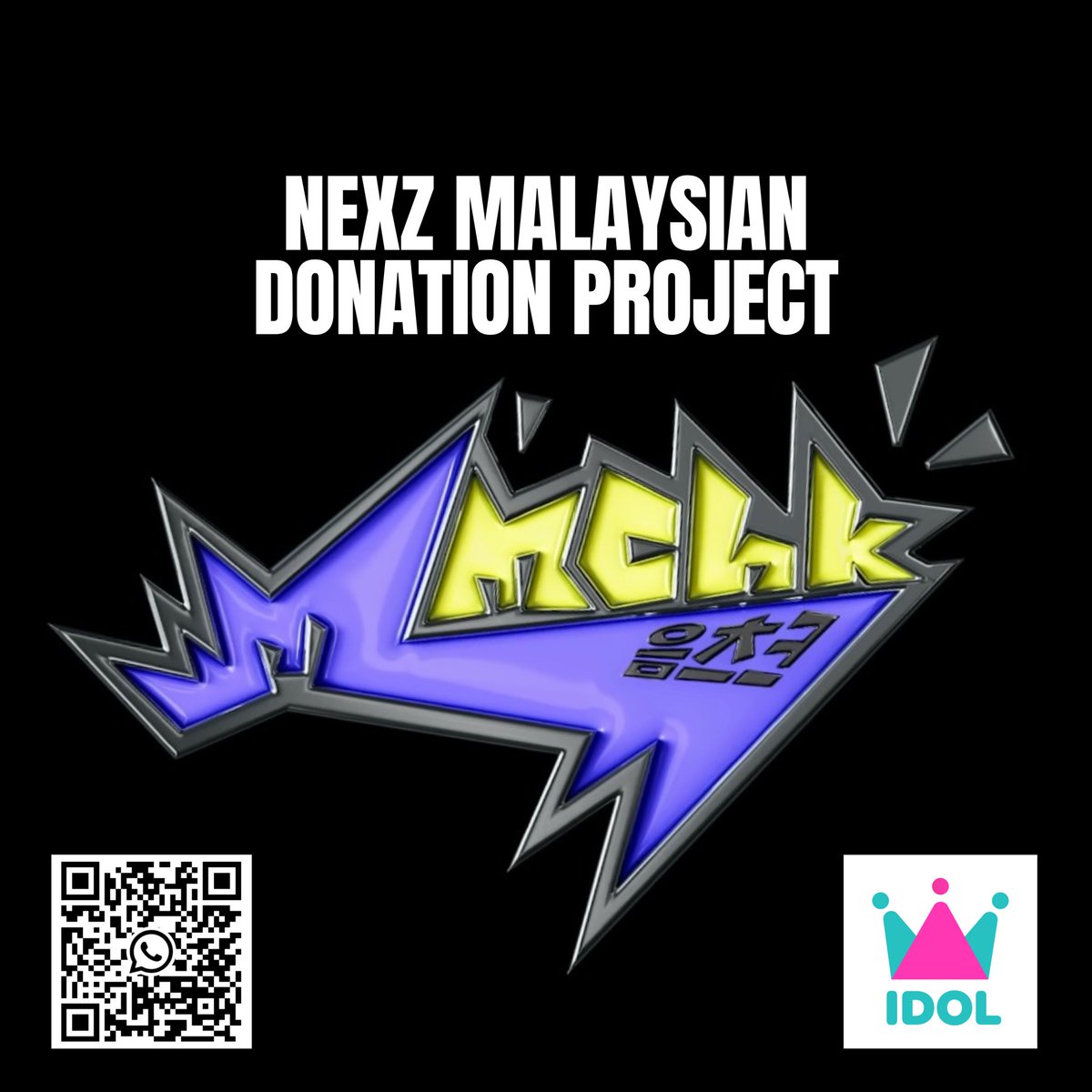 seunghwngs's tweet photo. 🇲🇾 CALLING MALAYSIAN #NEX2Y
we’re putting together a small fundraiser to help collect hearts for NEXZ Mmchk first win on IDOLCHAMP, specially for MY fans! the more we raise, the stronger our support will be
any amount counts (even the smallest one), and if donating isn’t possible, simply sharing this would mean a lot!
join our WhatsApp group below for more details and updates! 👇🏻
https://t.co/uSlIghU0yP