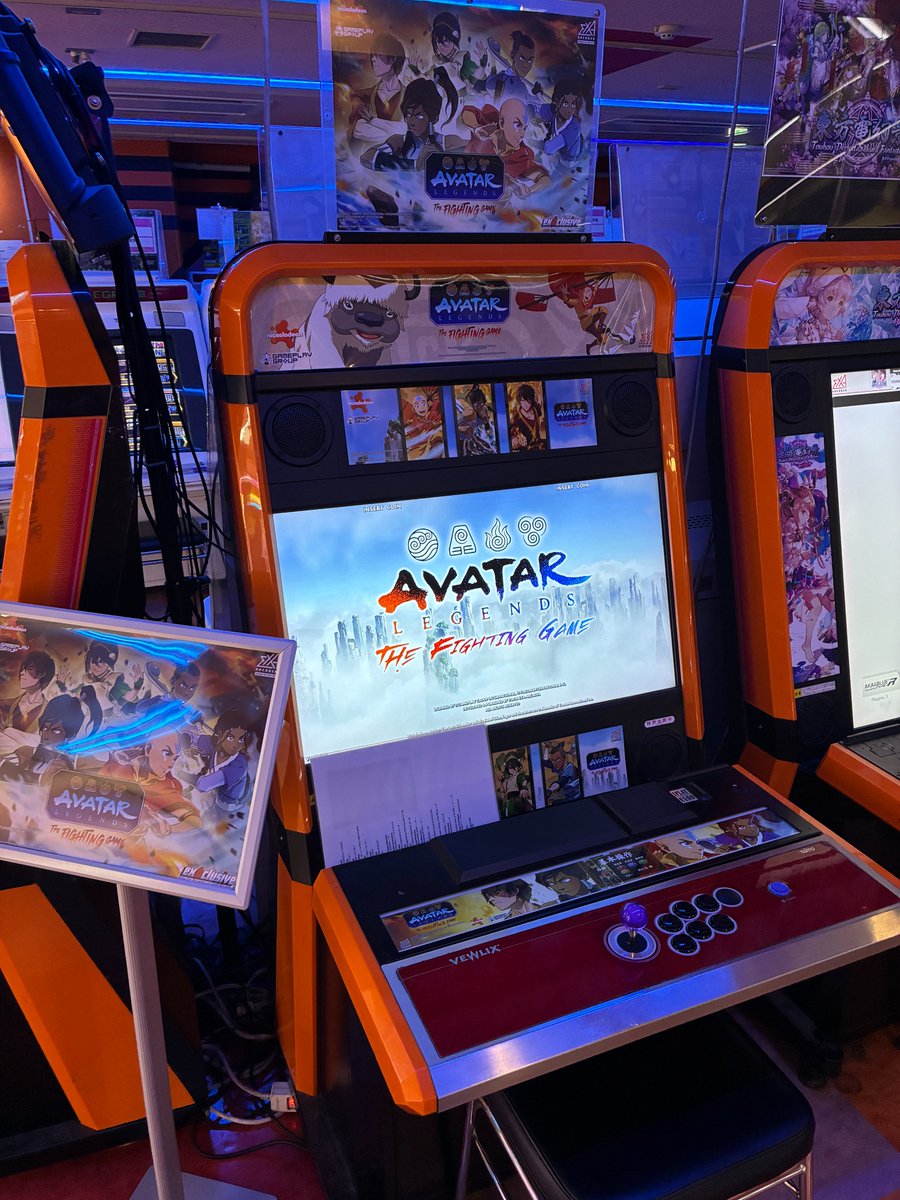 Taito_Hey's tweet photo. exA-Arcadia新作対戦格闘の『アバターレジェンズ  格芸 -FIGHTING ARTS-』の ロケテストを５月６日まで実施中、配信も行っています。
ご視聴はこちら🔽
youtube https://t.co/iiFtcGWfjo
ニコニコ生放送 https://t.co/Jm7yGppB05 
#EXA基板 #exaarcadia #avatarlegends #秋葉原Hey https://t.co/HLheyICePE