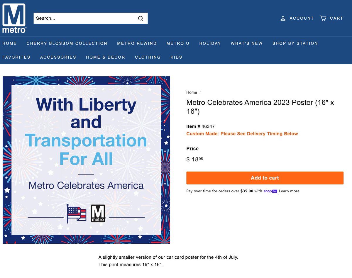 DCMetroMaker's tweet photo. Hey @wmata, whenever the 50th train gets undecorated you should sell off the 50 Years ad/card posters, like the past Pride &amp; July 4th ones! I’d love to buy one! https://t.co/8TdWVH17OO