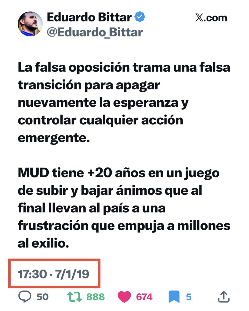 Eduardo Bittar tweet media