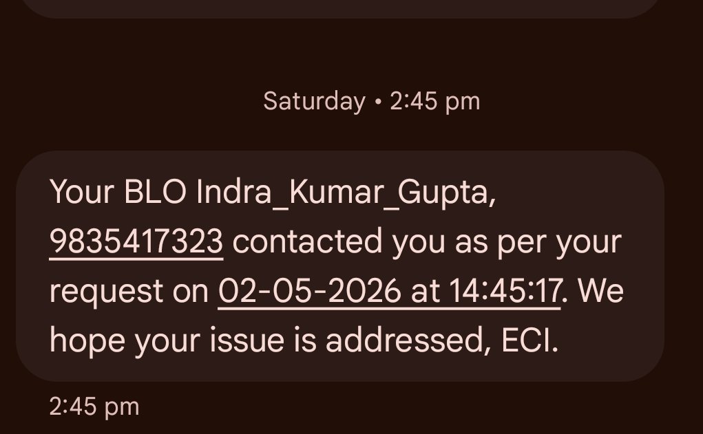 Nikkukumar96's tweet photo. Why #electioncommission #pmnarendramodi Why has my voter card not come printed yet and whenever I book an appointment to call, this message comes but no one calls, has our system become so helpless, do all the officers go to the B.L.O. office just to eat the cold of A.C.? https://t.co/ddRV7fLHjj