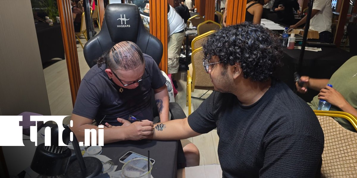canaltn8's tweet photo. #AHORA | Con más de 35 estudios de tatuajes, cerró la séptima edición de la Expo Tattoo Nicaragua 2026, donde los amantes del lienzo en la piel pudieron realizarse trabajos a precios módicos y con diseños espectaculares.
#Nicaragua #Managua #ExpoTattoo https://t.co/7gaOdft3Xt