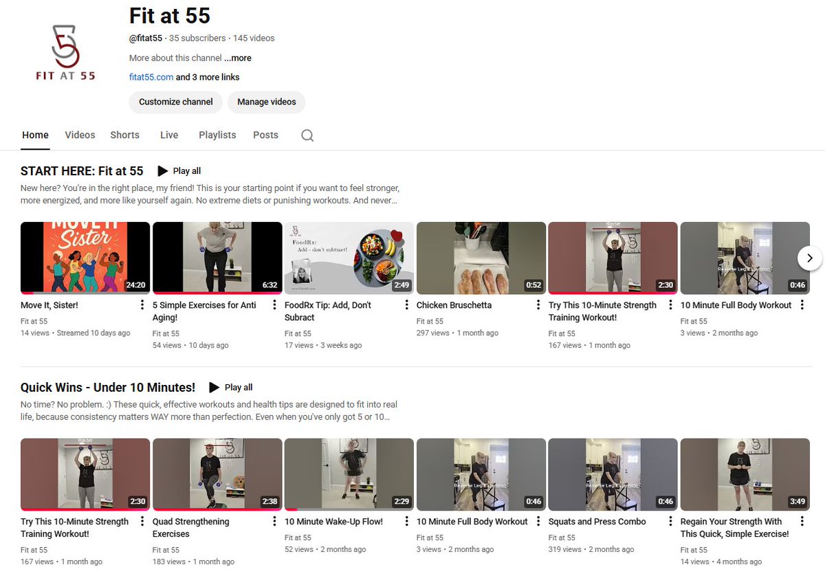 Your future self is watching. Give her something to thank you for. #Fitat55 #HealthyHabits #Over50Fitness
youtube.com/@fitat55