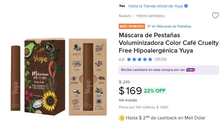 OfertonesMex's tweet image. PESTAÑAS EN TONO CAFE CON YUYA🔥
Máscara de Pestañas Voluminizadora Color Café Cruelty Free Hipoalergénica Yuya

👉🏽Ir al producto: meli.la/2jArBDW

Precio Original: $219
💋Precio Oferta: $169

⚡️Únete a nuestros otros grupos: 
ofertonesmexico.com.mx

#Belleza@ofertones…
