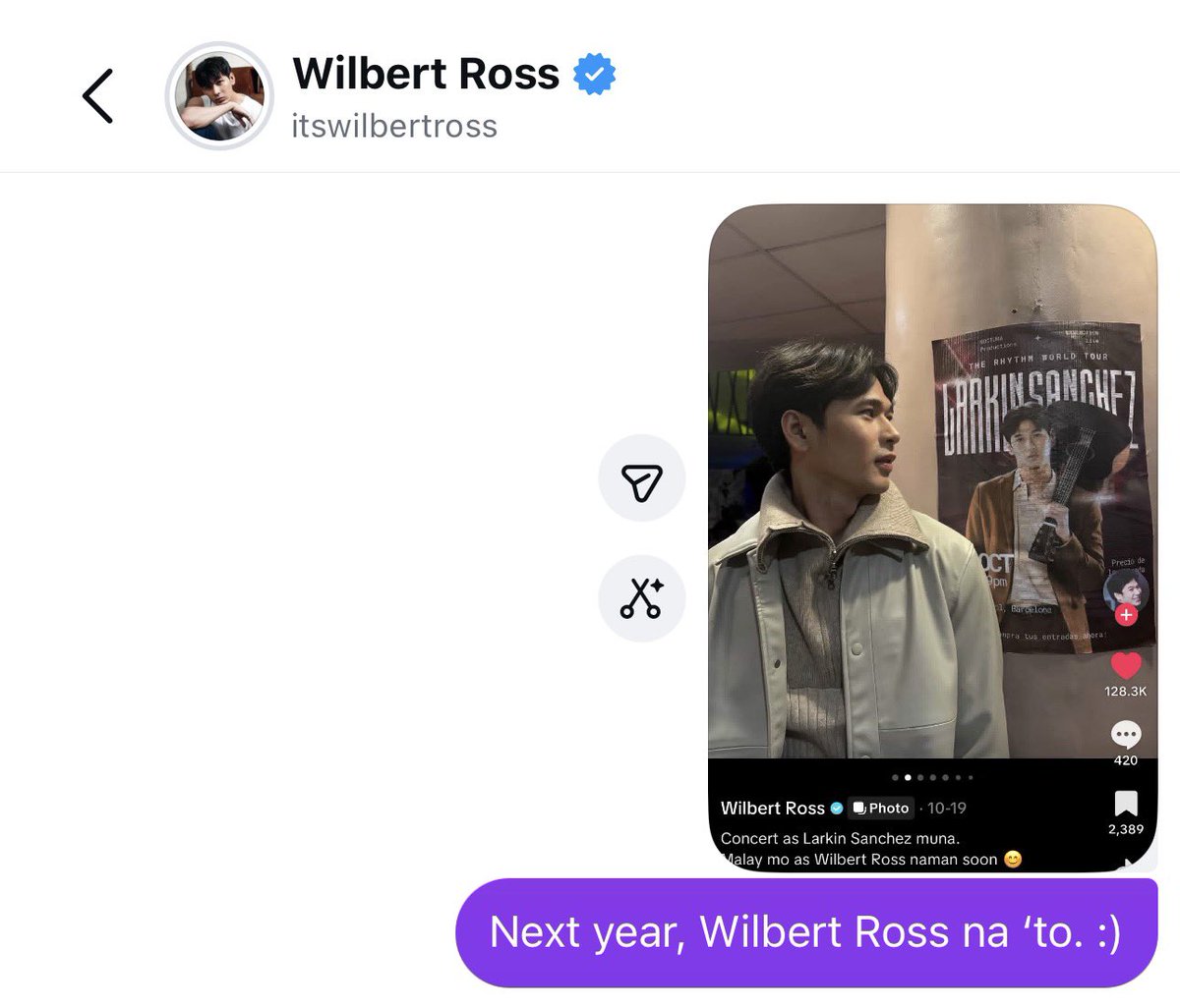 nokage_'s tweet photo. This was last year, and now it’s happening! Congrats, @itswilbertross ❤️ https://t.co/dnQ8SXlp4S