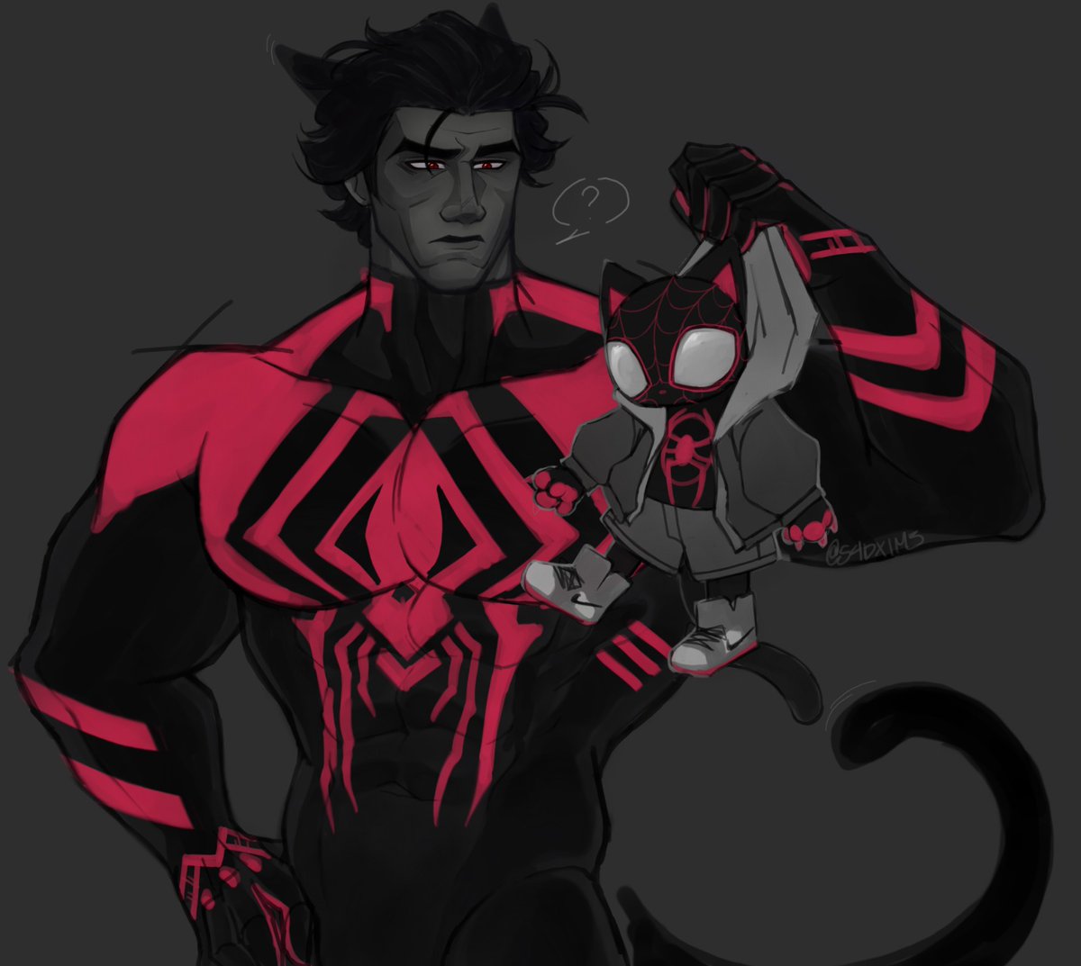 moving_account_'s tweet photo. Kitty Kitty 
#MiguelOHara #MilesMorales #spiderMan2099  #AcrossTheSpiderVerse https://t.co/F7E4UguDn0