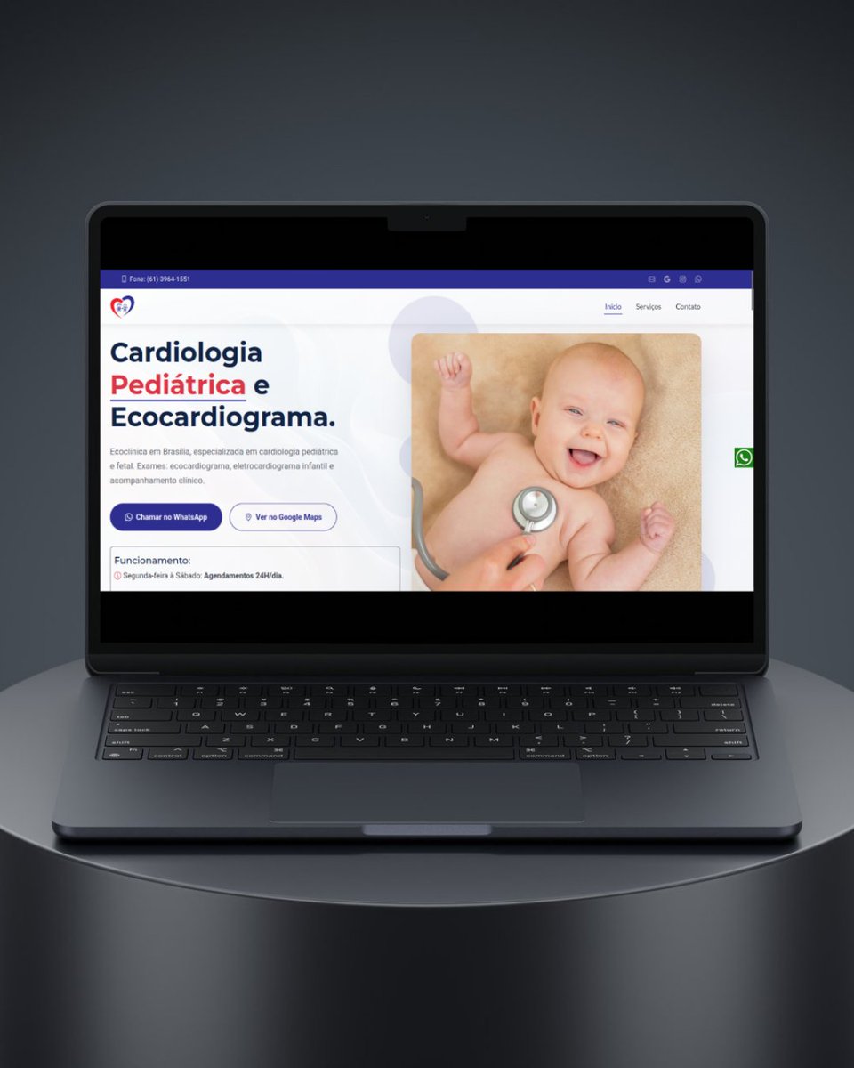 b2bagdigital's tweet image. 🚀 Novo site no ar! 🎉

🔗 cardiologiapediatricadf.com.br

A B2B Agência Digital acaba de entregar o site profissional da empresa Ecoclínica - Cardiologia Pediátrica em Brasília/DF.

#criacaodesites #google #ia #seo #googlemeunegocio #sitesparamedicos #trafegoprganico #websites