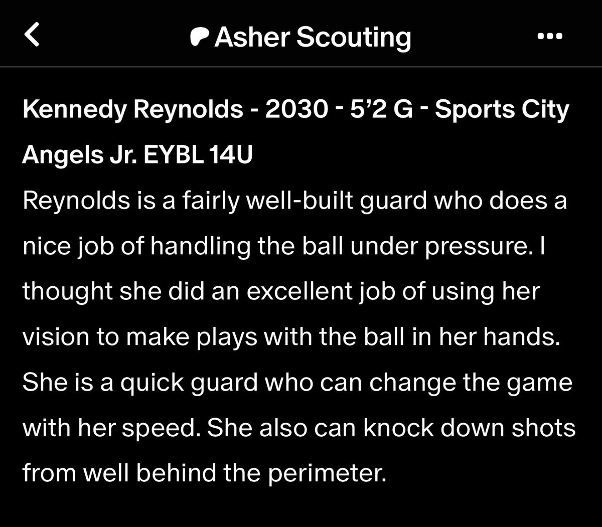 Kennedy “K. Buckets” Reynolds tweet media