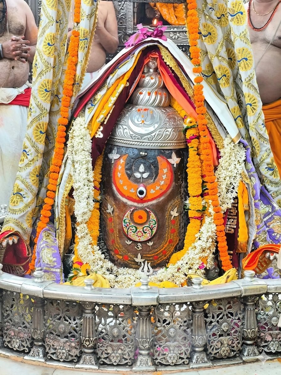 ।। श्री गणेशाय नमः।।
🌹🌹 जय हो राजा महाकाल की🌹🌹
 🌹🌹 जय हो शिखर बंद बाबा की🌹🌹
 🌹🌹 जय मां शाकंभरी 🌹🌹
 🌹🌹 जय श्री श्याम 🌹🌹

अवंतिका नरेश स्वयं भू दक्षिणाभिमुख तृतीय ज्योतिर्लिंग राजा महाकाल के आज 04.05.2026 के प्रातः कालीन भष्म आरती श्रृंगार दर्शन..

जय श्री महाकाल 🙏