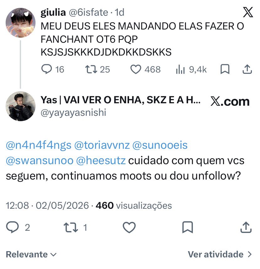 Yas | VAI VER O ENHA, SKZ E A HWASA tweet media