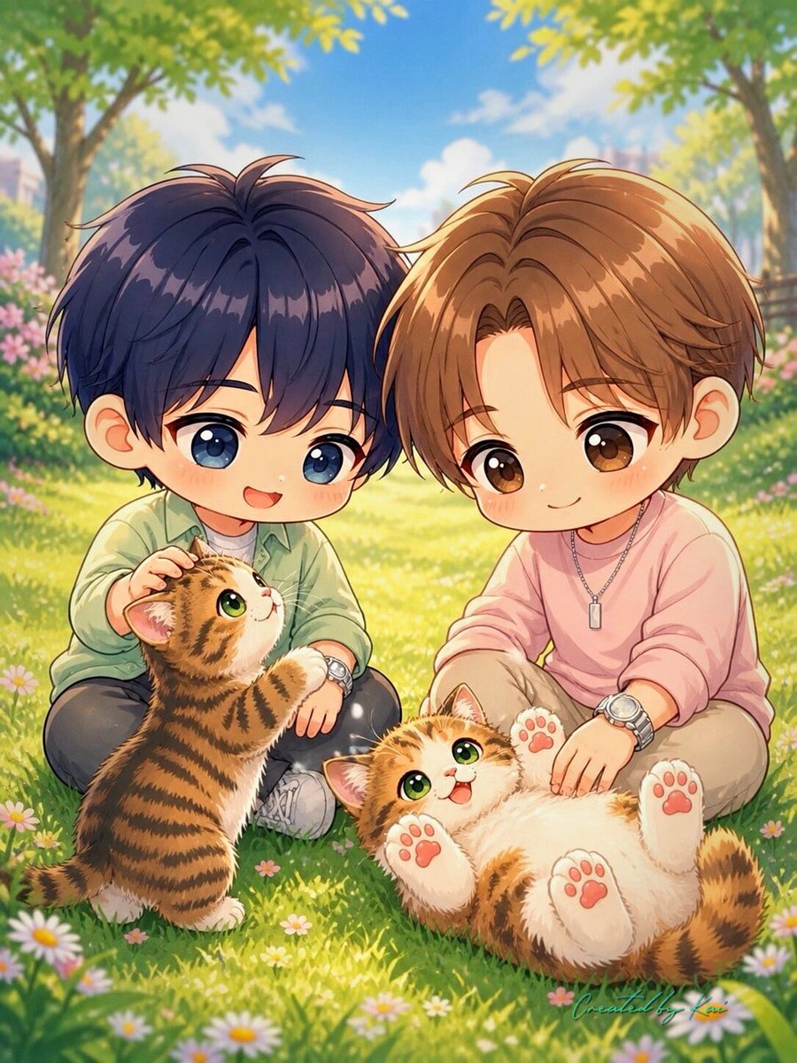 paskal_ren's tweet image. 第20回 #1シェア1ライフ

なにも特別じゃないけど…  
こういう時間が好き

#猫のいる暮らし #AIart