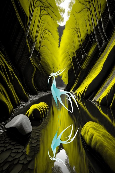 sanrotasu0216's tweet image. Canyon　Hẻm núi　#AI #PS #Adobe