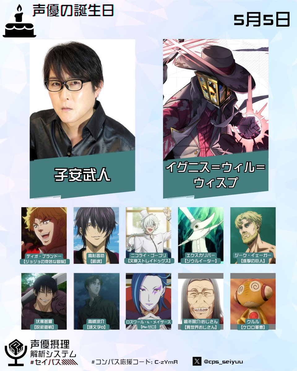 #セイパス 【声優摂理解析システム】@ アニメ放送を応援する tweet media