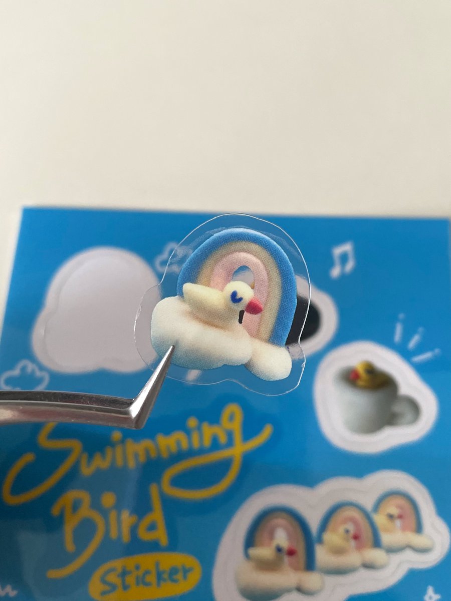 32k1_hr's tweet image. Swimming Bird sticker🐥🫧

新作の可愛いシールができました✌️
ねんどでできたアヒルちゃん達が大集合💞
透明で爽やかなシールです🤍🩵

#イラスト
#illustrator
#sticker
#シール