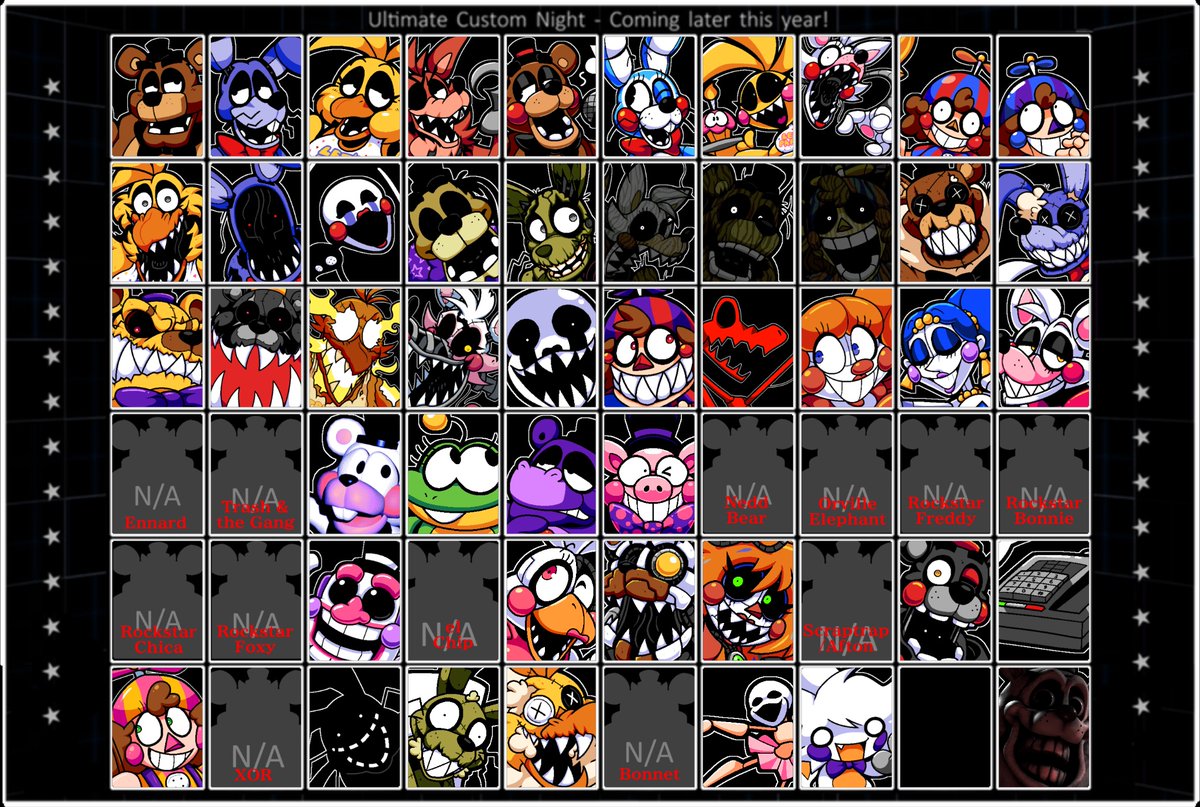 PekuchinS's tweet photo. フリックベアに改造済みのUCNロスター
#frickbear #ucn https://t.co/FbWTPc20ci