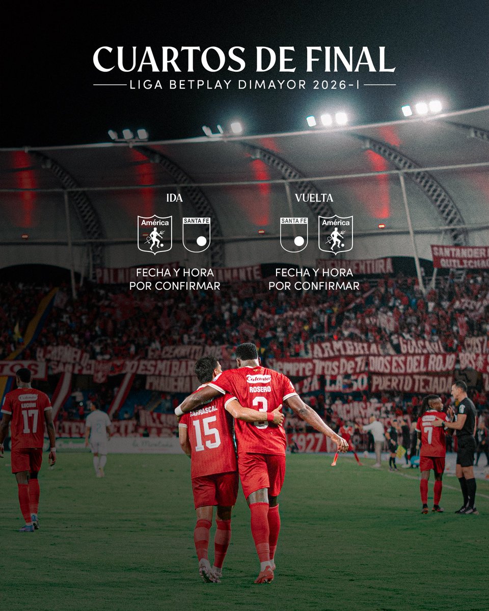 lapresiarepera's tweet photo. Se viene una linda llave de play offs para nuestro amado equipo.

VAMOS A DEMOSTRAR QUE ROJO SOLO HAY UNO Y ES EL AMÉRICA DE CALI ♥️ https://t.co/IlaCsKWQoI