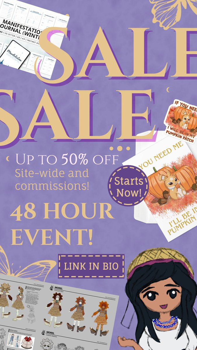 midnightchasm's tweet image. 🎉 GLOBAL FLASH SALE LIVE! ✨
Up to 50% OFF everything! Chibis, prints &amp;amp; commissions at a steal. 🌏
🎨vgen.co/midnightchasm
🛒 etsy.com/shop/MiddyShop…
🌸 Ko-fi: ko-fi.com/midnightchasm/…
48 HRS ONLY! ⏰ #ArtSale #FlashSale