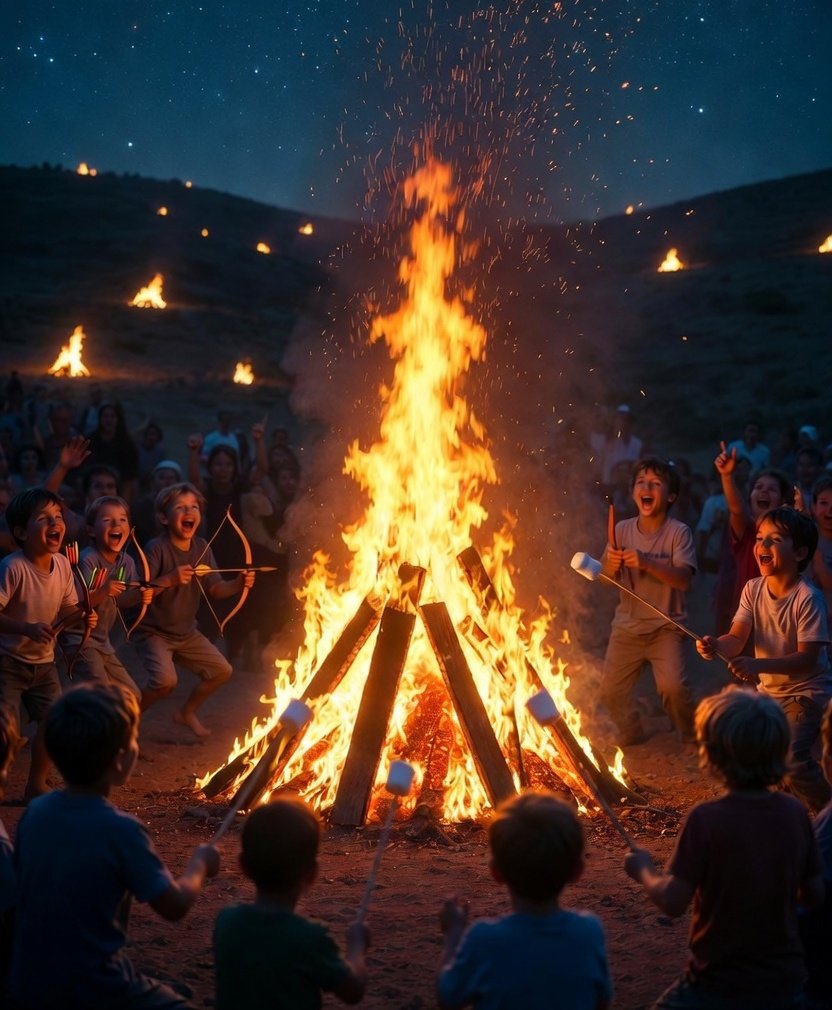 thewebbie's tweet photo. Monday night, May 4, 2026

Tomorrow night is Lag BaOmer.

Lag BaOmer is the 33rd day of the Omer.

Yes, Jews count days between holidays.

Because apparently surviving Pharaoh, eating matzah for a week, and vacuuming crumbs out of every known human surface still wasn’t enough. We needed a spiritual Fitbit.

The Omer is the 49-day count between Passover and Shavuot.

Passover is freedom.

Shavuot is Torah.

So the Omer is the bridge between being liberated from Egypt and becoming a people with purpose.

Because Judaism never defines freedom as “do whatever you want.”

That is not freedom.

That is a toddler with scissors.

Freedom without responsibility becomes chaos. Freedom with Torah becomes civilization.

Lag BaOmer lands on day 33.

It is traditionally a break in a more serious period of reflection and semi-mourning. Weddings happen. Music comes back. Haircuts return. Kids run around. Bonfires are lit.

Very Jewish.

We mourn, we count, we argue, we remember, and then someone says, “Anyone bring marshmallows?”

Lag BaOmer is also connected to Rabbi Shimon bar Yochai, a great Jewish sage associated with Jewish mysticism. His life represents something Jews understand deeply:

Sometimes truth survives underground before it returns as fire.

That is the image of Lag BaOmer.

Fire.

Not destruction.

Illumination.

A flame in the middle of the counting.

A reminder that Jewish history is not just trauma. It is not just exile, persecution, pogroms, inquisitions, Holocaust memory, rockets, hostages, campus mobs, and random Gentiles on the internet explaining Judaism to Jews with the confidence of a drunk raccoon.

Jewish history is also light.

Learning.

Defiance.

Children singing around flames.

Old wisdom refusing to die.

A people who keep counting even when the world keeps trying to count us out.

That is Lag BaOmer.

Not the end of the journey.

A fire along the way.

Still moving from Egypt to Sinai.

Still turning freedom into responsibility.

Still turning survival into purpose.

Still here.

Still counting.

Still burning bright.

Am Yisrael Chai.