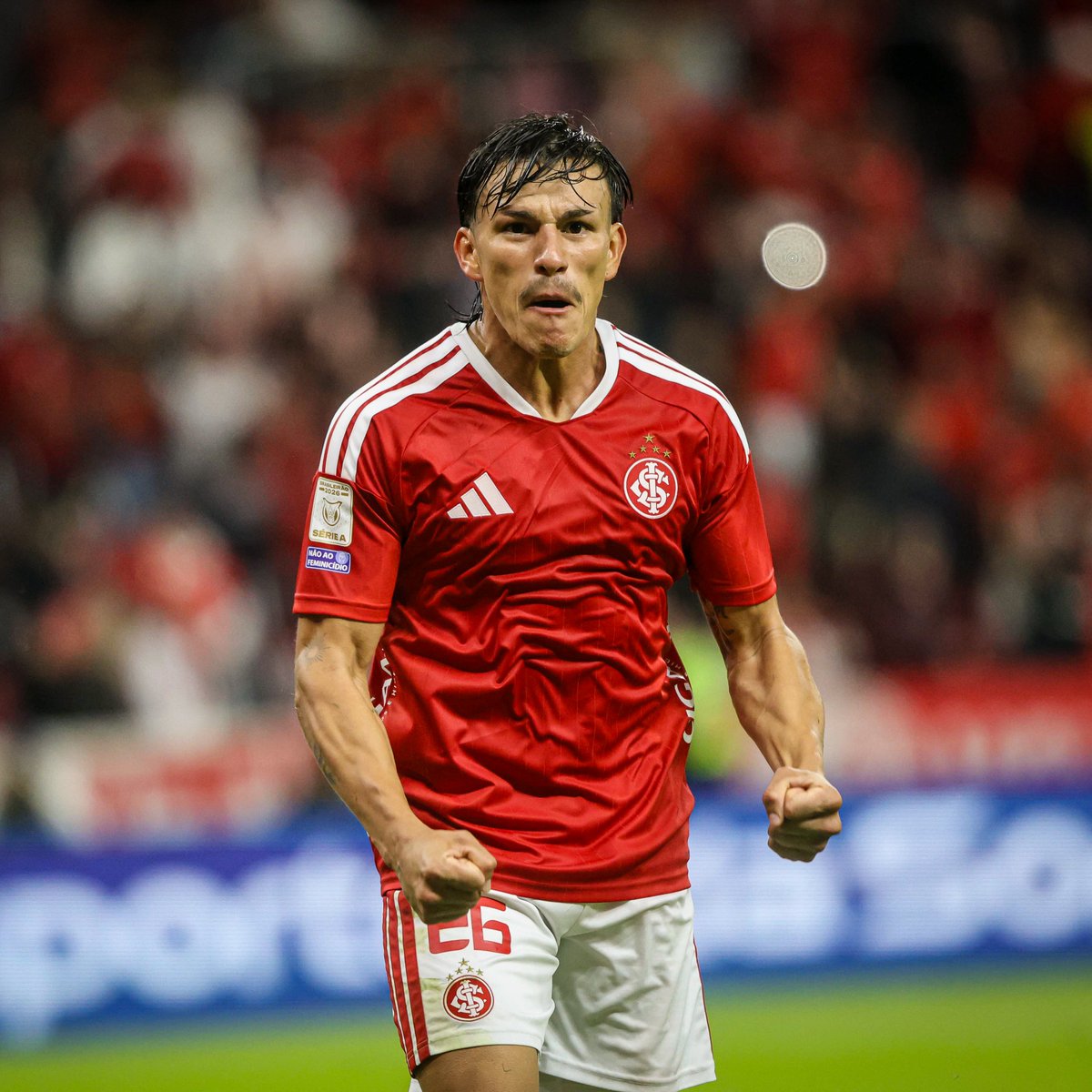 SCInternacional's tweet photo. 𝐒𝐄𝐈𝐒 gols no ano (e contando). 💪⚽️ https://t.co/hS8BZpOb15