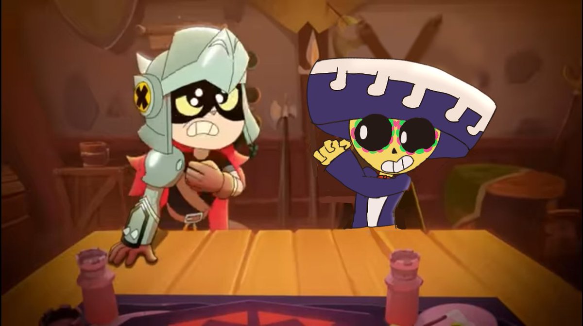 _B1ch_g0Re_'s tweet photo. ¡Heya!, ¡I'm here again! A year and months without posting anything here, apologies, but well I did the best I could but I couldn't handle the Brawl Stars style (ᗒᗣᗕ)՞ (Help What is this 🥀💔) #Brawlstars #Brawl #Drapoco #DracoxPoco #fanart https://t.co/0PTC2vg676