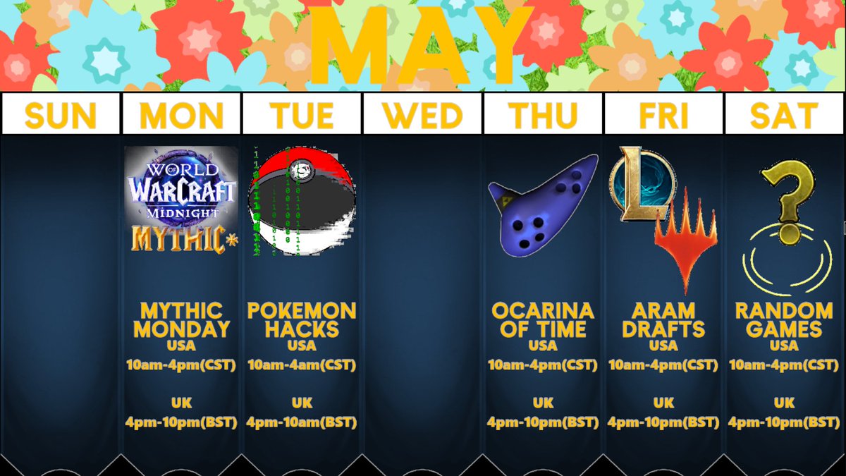 spartanx3x's tweet image. We may have skipped another month but we are back with another schedule so here is the plan for this month. #twitch #livestreaming #live #twitchstreamer #streamer #letsplay