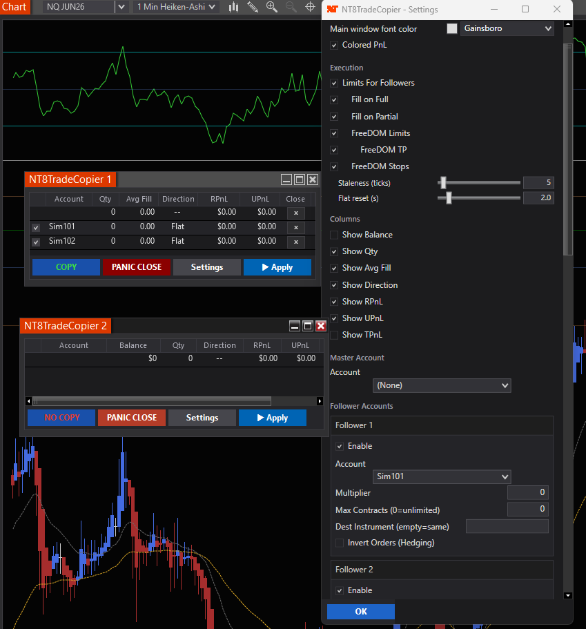 TheRealMorford's tweet photo. Maybe Coming Soon? 5 Copiers, 20 Accts per Copier, 1 Add On? w/integrated FreeDom Support 🤔 Anyone interested? @NTEcosystem @NinjaTrader @NTLiveMedia https://t.co/5vWcUMgrsc