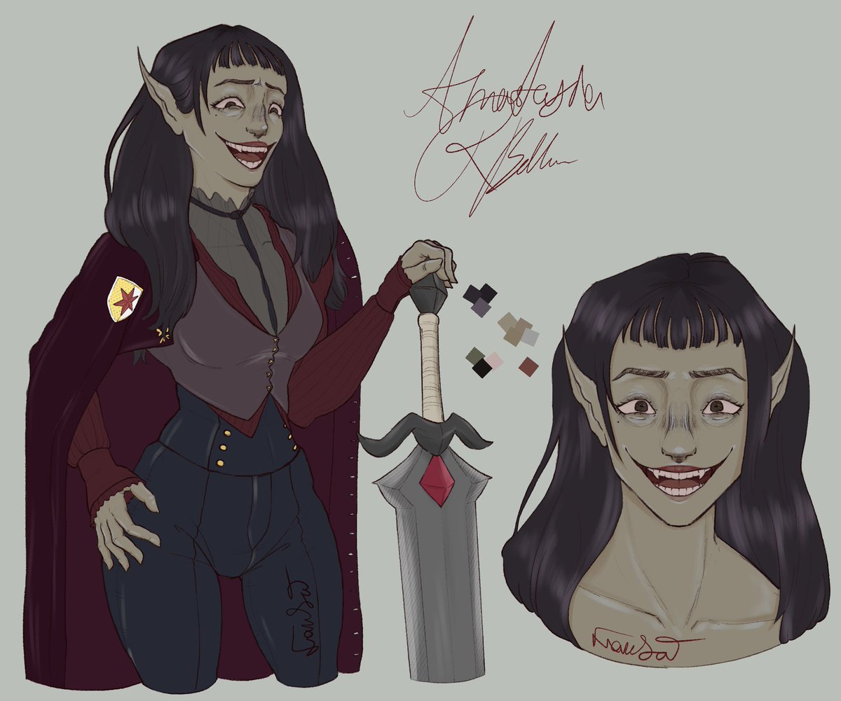 bee_doing_art's tweet photo. Anastasia R. Bellem - my villain for a d&amp;d campaign i'm dming for tehe
#dungeonsanddragons #villain https://t.co/jDLIvhN4AS