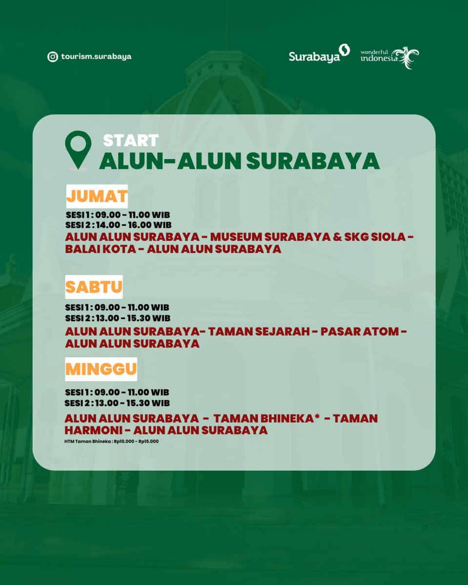 TICSby's tweet photo. Spesial di bulan Mei ini, bis SSCT siap ajak berkeliling di Surabaya dalam rangka HJKS ke-733🎉

pesan tiketnya H-1 keberangkatan mulai pukul 09.00 WIB hanya di https://t.co/Rb3GXLvnCK
*cek promo dan informasi update lainnya di instagram @tourism.surabaya https://t.co/HoZOrLdoV7
