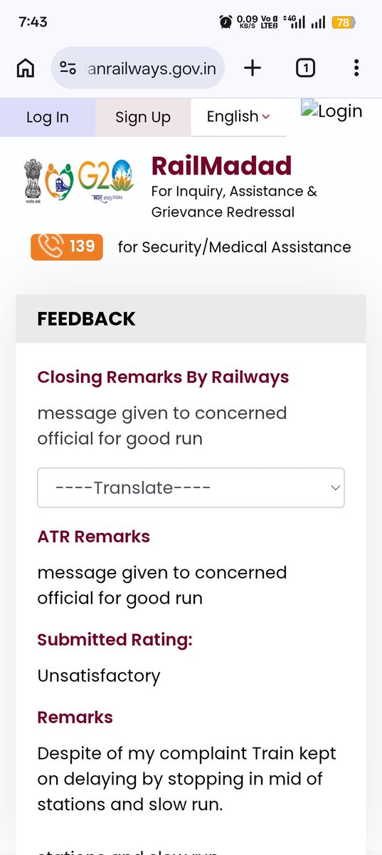 azhar4in's tweet photo. Unnecessary delay, Dirty toiles, complaint about the delay on rail madad vide Reference No. 2026050402090, still no resolution. Complete violation of consumer rights. Train no 18116. @RailMinIndia @RailwaySeva @jagograhakjago https://t.co/NaFIvE826N