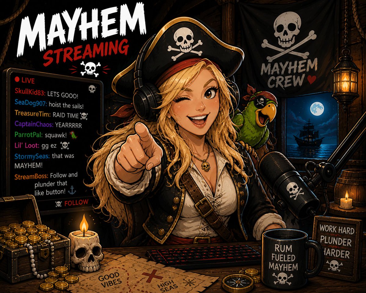 Mayhemwailer's tweet image. Live Now!!
#fyp #gaming #pirate #windrose #lol #gamergirl #mayhemwailer #twitch #kick
kick.com/mayhemwailer
twitch.tv/mayhemwailer