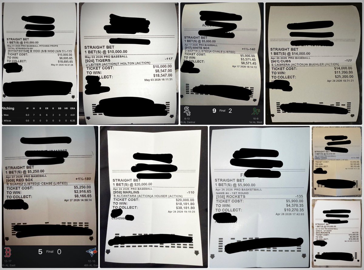 MKG_Sports's tweet photo. Had some good betting weeks in my life &amp; I’m sure I’ve hit some parlays in this range, but I think this was most dialed week I’ve ever had…

Just single after single…

Near $55,000 profit in a week…

Just unreal… 

Preciate the good vibes on here as well…

We move… 🫡🫡 https://t.co/SyxrDNyO41