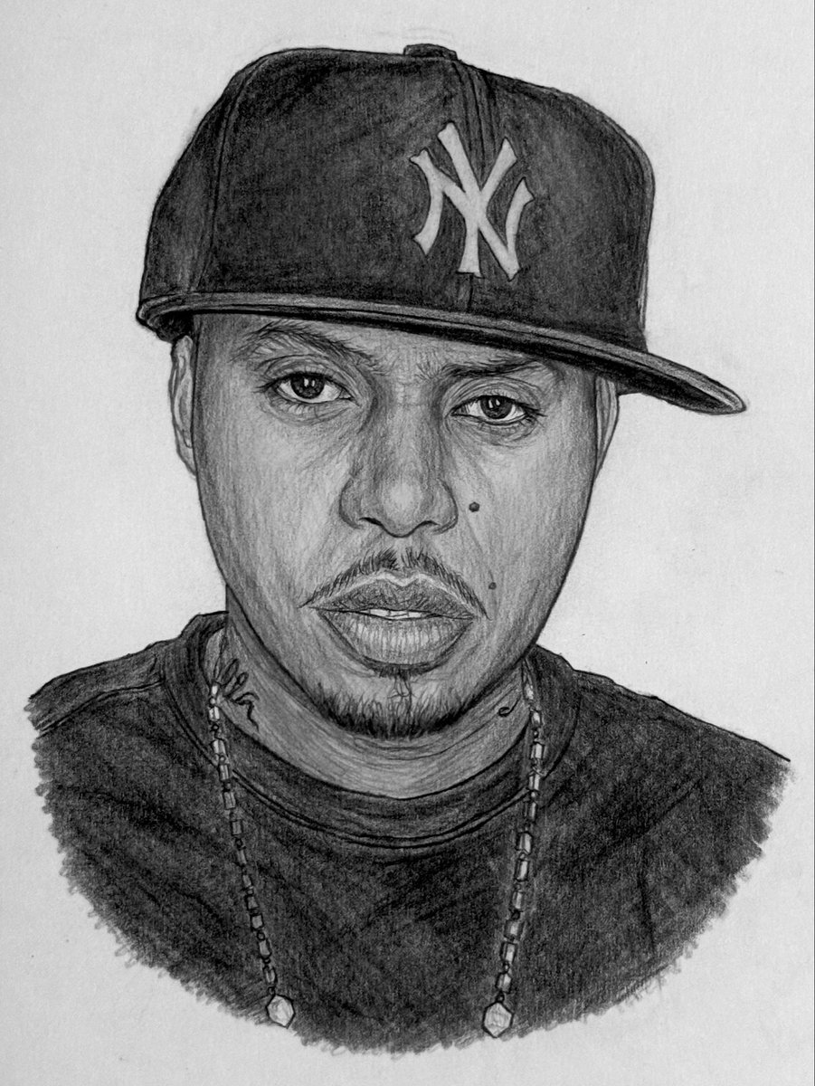 ✍️Nas East side 🎤 #Nas #pencildrawing #ナズ