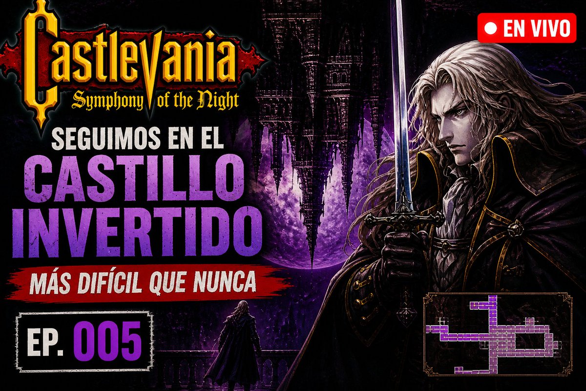 ElTecnodromo's tweet image. 🦇 Seguimos en el castillo invertido…

Castlevania: Symphony of the Night 🎮
y esto cada vez se pone peor 😈
Pásate al directo 👀

Twitch: twitch.tv/el_tecnodromo
YouTube: youtube.com/live/QJztdHxwv…

#Castlevania #RetroGaming