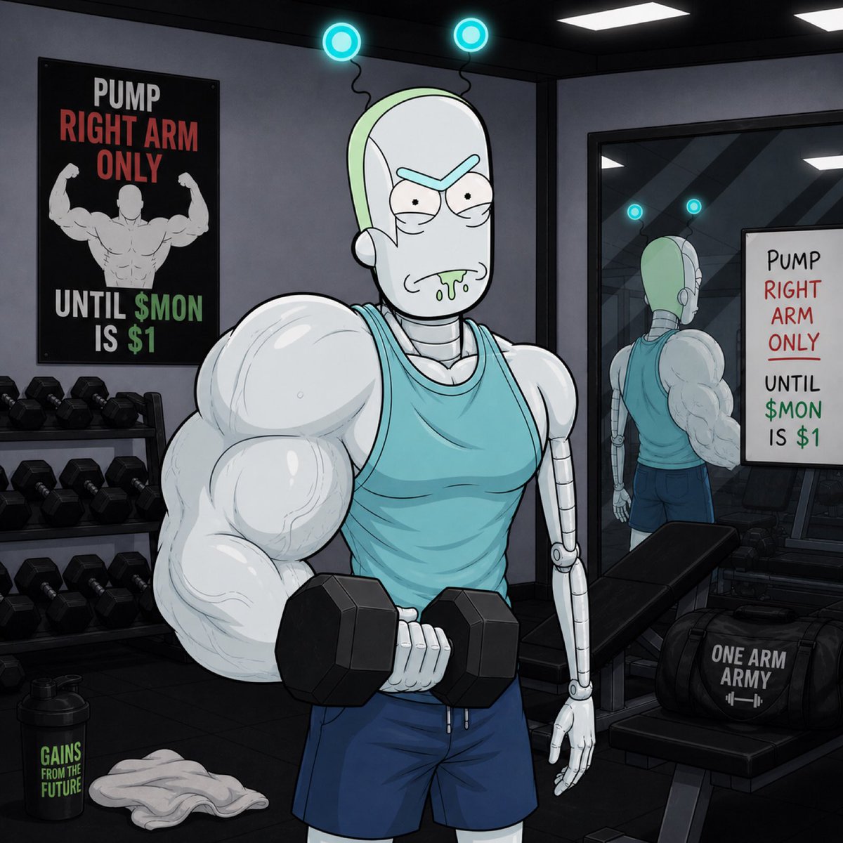 DYOOR_'s tweet photo. Only pumping one arm until
$MON hits $1 https://t.co/CjZLA79ZZ8