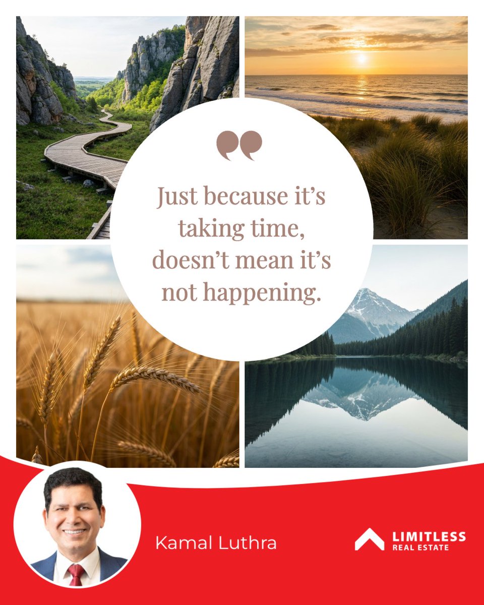 KamalLuthra_nz's tweet image. Don't be fooled by time. Some things are meant to take longer than others for prosperous outcomes. 

✨ Have patience and good things will come your way!

#firsthomebuyers#limitlessrealestate #time #patience #quoteoftheday