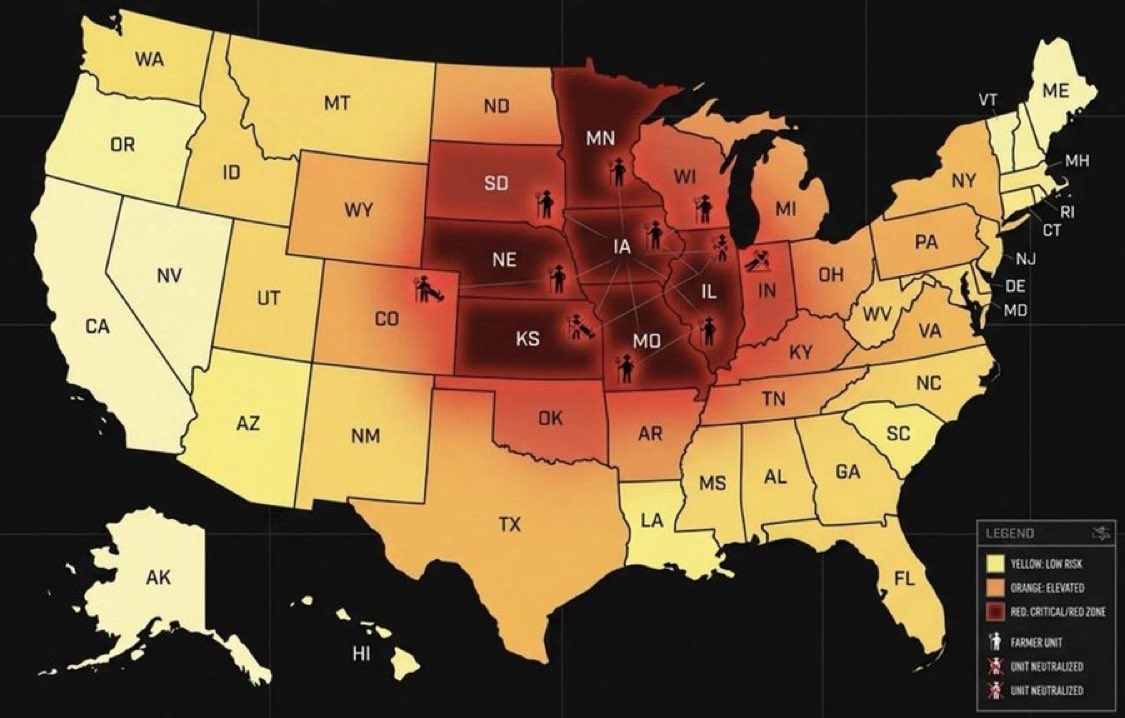 YourAnonNews's tweet image. 1 in 4 American farmers has NO fertilizer secured for spring planting.
No fertilizer. No crops. No food.
Farm bankruptcies are up 46% in 2025.
160,000 farms closed since 2017.
Less than half of all farmers will even turn a profit this year.